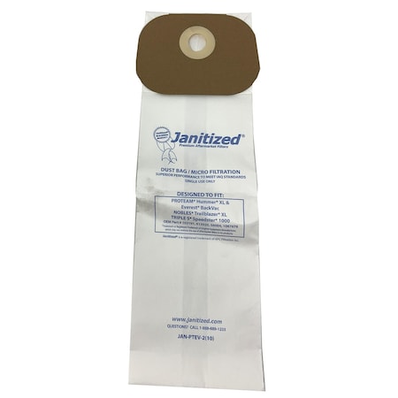 Replacment Vacuum Bag For Nobles/Tennant 613020, ProTeam 103191